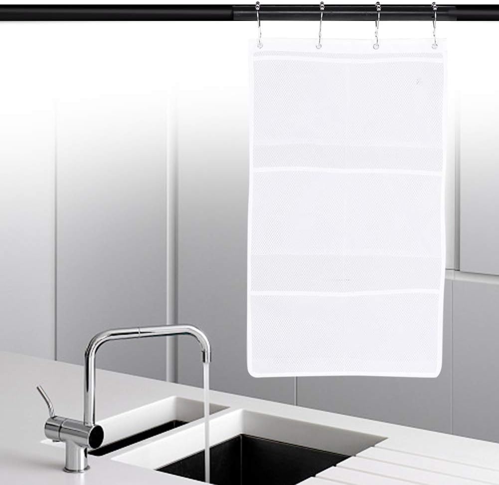 RASTKY 6 Pockets Mesh Shower Caddy with Hooks