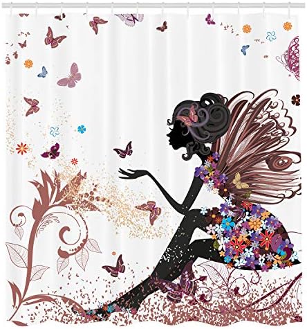 Ambesonne Fantasy Shower Curtain Set with Hooks