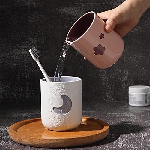 Moon Stars Couple Toothbrush Cup 2Pcs
