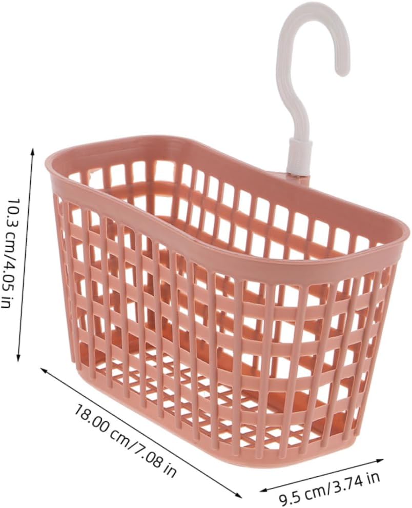 SOLUSTRE 2pcs Wall Mounted Plastic Shower Basket