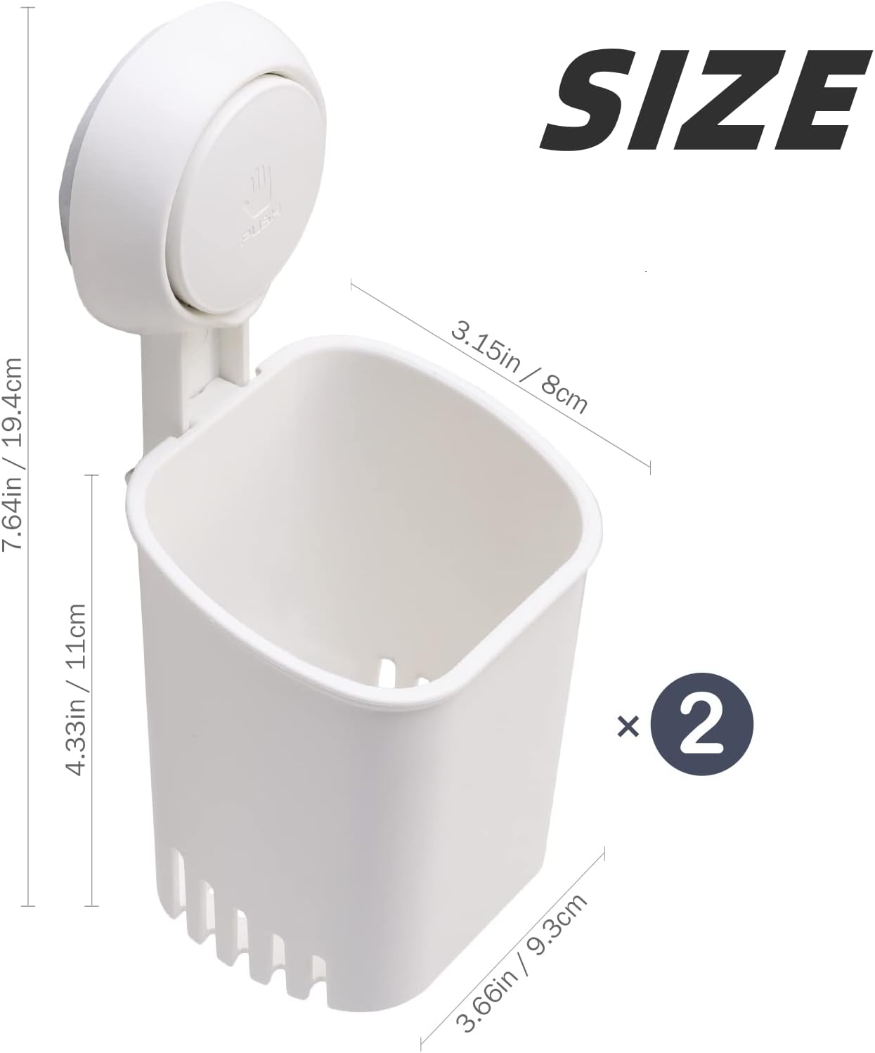 TAILI Suction Toothbrush Holder 2 Pack 1