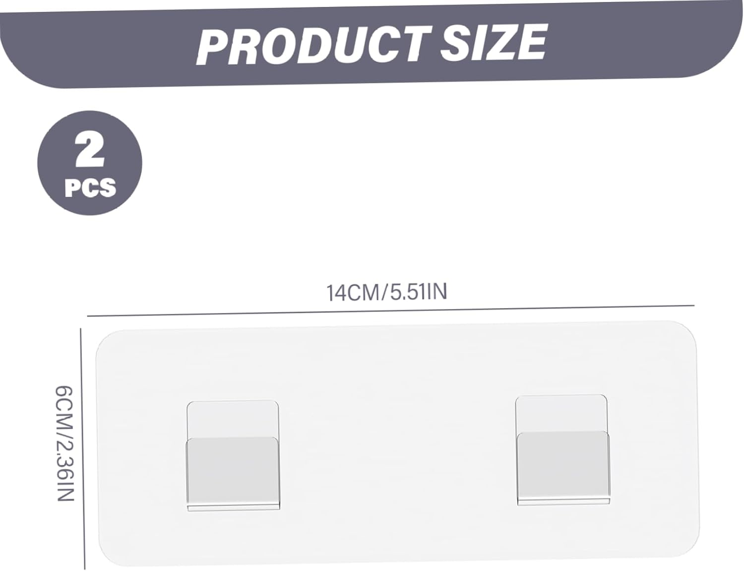 MOUNTTU Shower Caddy Adhesive Replacement Sticker 2Pcs