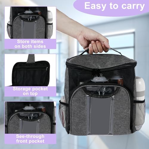 Portable Shower Caddy for Dorm Bathroom and Travel - Grey