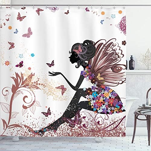 Ambesonne Fantasy Shower Curtain Set with Hooks