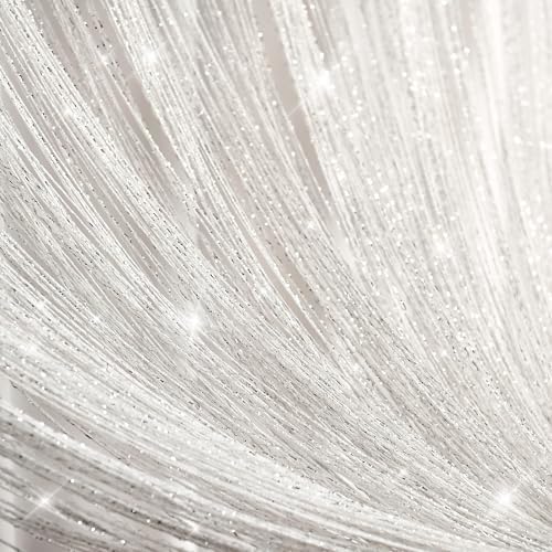 Lush Decor Night Sky String Thread Shower Curtain Set