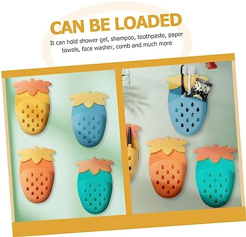 Happyyami 2Pcs Wall Shower Holder Organizer