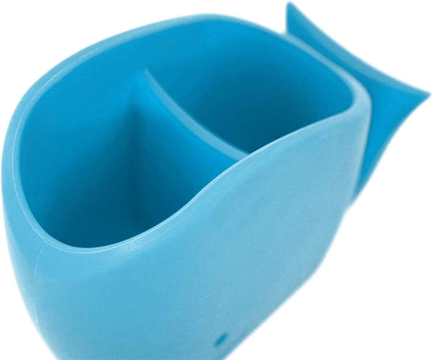 Kids Toothbrush Holder Whale Blue Silicone