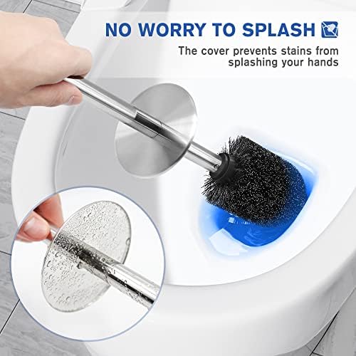 Wsedor Toilet Brush and Holder - 304 Stainless Steel Rust Resistant Elegant Design