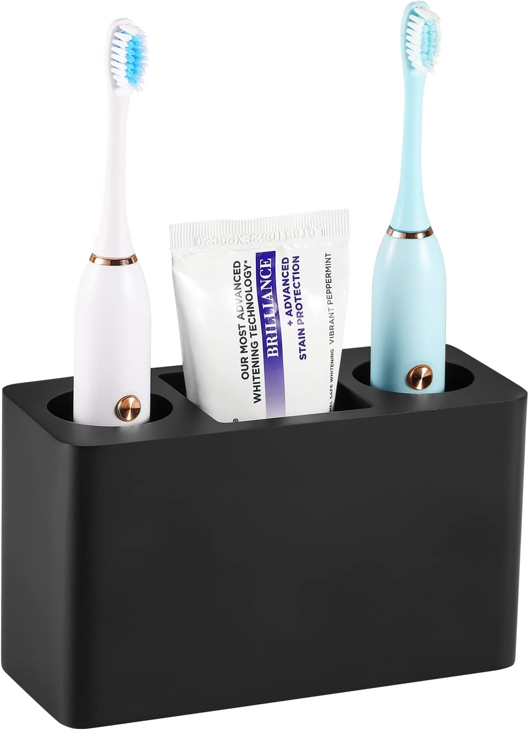Luxspire Toothbrush Holder - Black 3 Slots