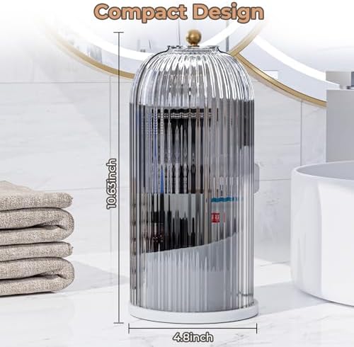 Omrisy Toothbrush Holder with Sliding Lid and 360 Rotation 1