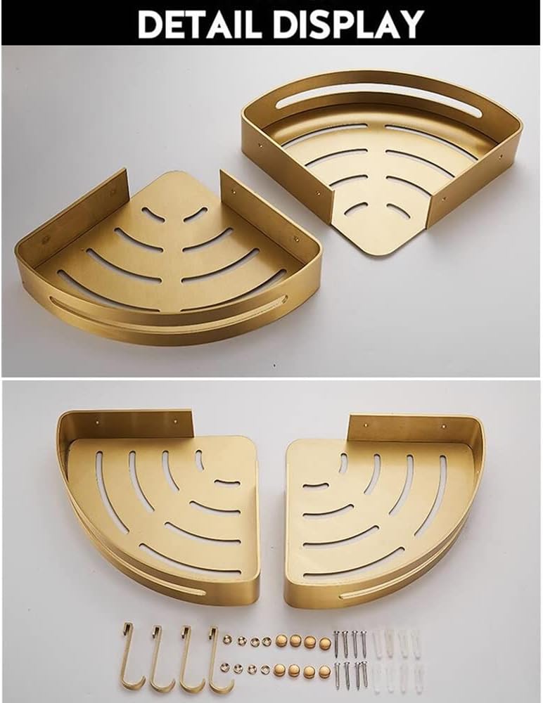BAHELS Corner Shower Caddy with Hooks