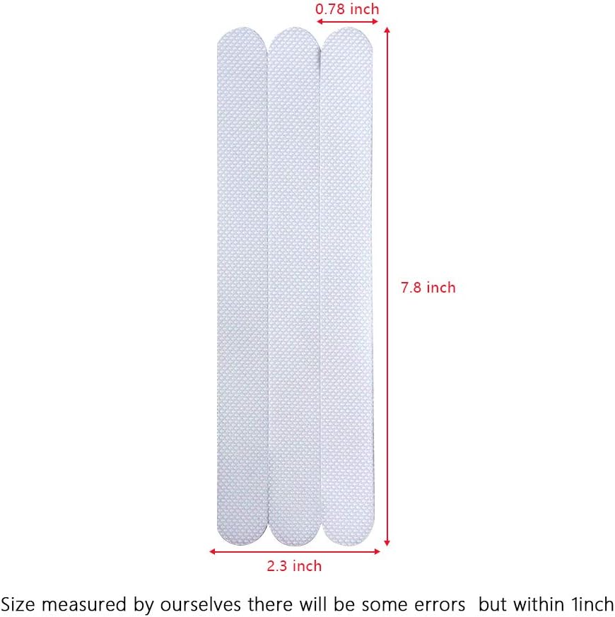 XURI Non-Slip Bathtub Stickers 12PCS Clear Safety Strips 1