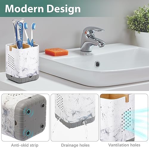 Boperzi Detachable Toothbrush Holder with Drainage 1