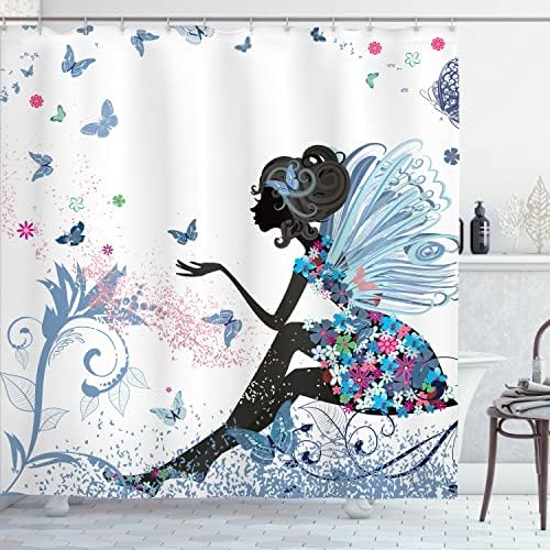 Ambesonne Fantasy Shower Curtain with 12 Hooks