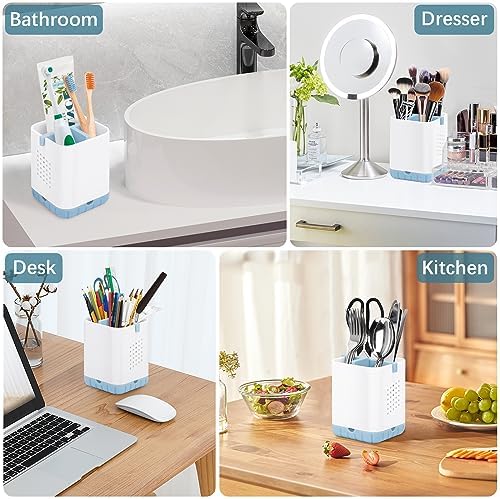 Boperzi Toothbrush Razor Holder with Drainage - Blue