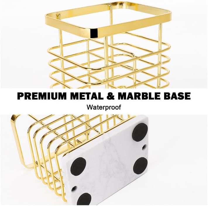 HarJue Luxury Toothbrush Holder with Marble Base