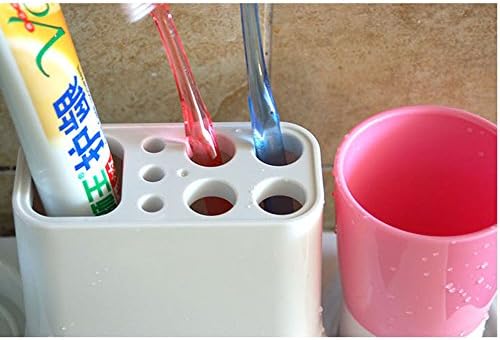 Eslite Bathroom Toothbrush and Toothpaste Stand Organizer