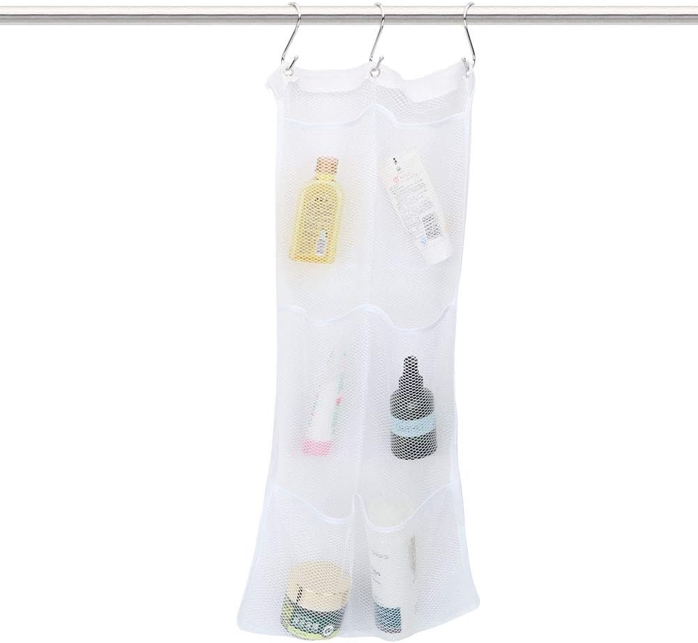 Srliya Large Shower Caddy with 4 Grommets and Metal Hooks