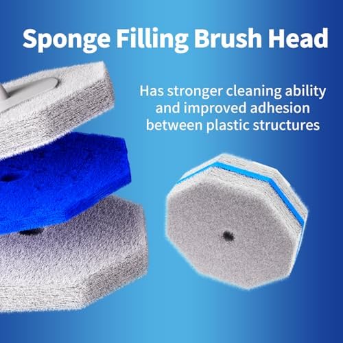 Hohoky Toilet Cleaning Set with 2 Wands and 60 Refill Pads