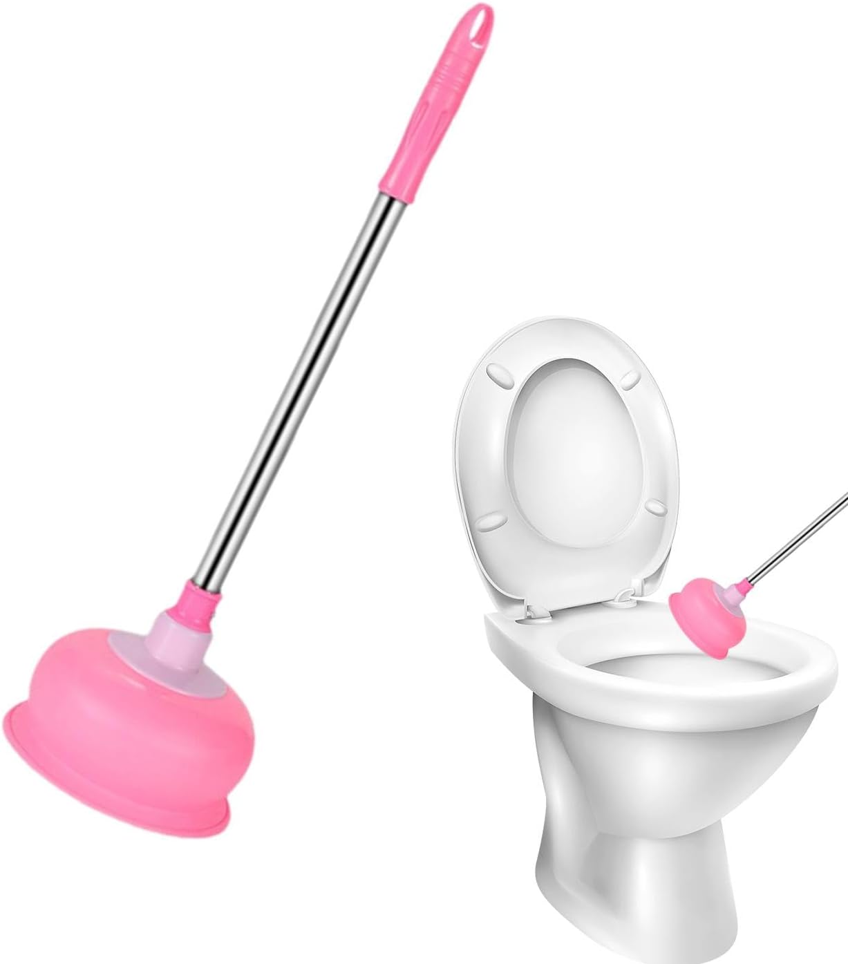 Heavy Duty Toilet Plunger for Small Bathrooms