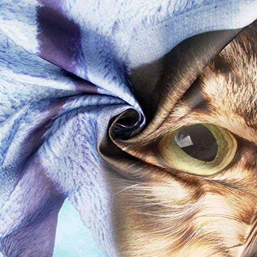 Riyidecor Funny Cat Shower Curtain Set