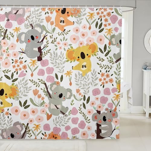 Feelyou Koala Shower Curtain Set 72x72