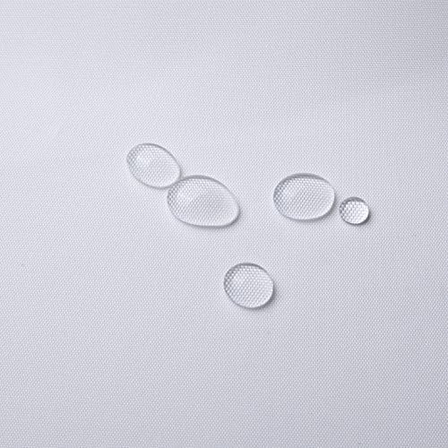 SLattye 72 x 84 Washable Shower Curtain Liner with Curved Plastic Hooks Set