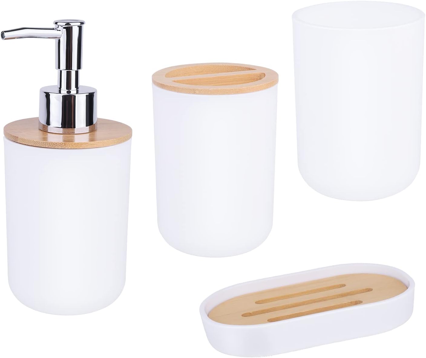 MOCHTERO 4-Piece Bathroom Accessories Set