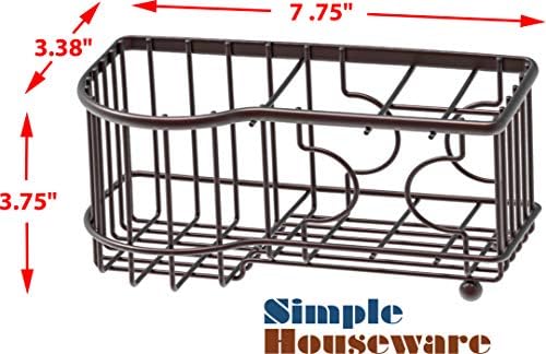 Simple Houseware 6 Slots Toothbrush Holder with Side Slots Bronze