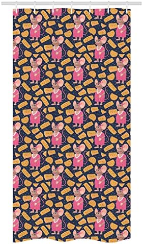 Ambesonne Animal Stall Shower Curtain with Hooks 72 x 36