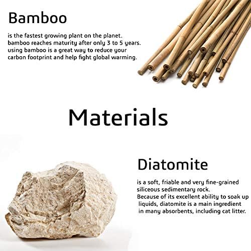 Matani Bamboo Toothbrush Holder with Drain Holes 1