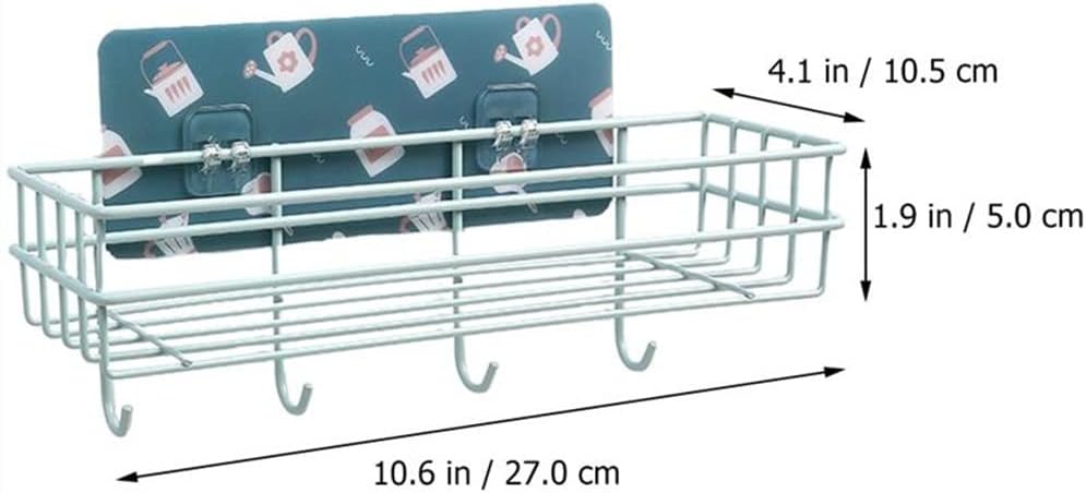 BAHELS Shower Caddy Green Wall Mounted Organizer 1