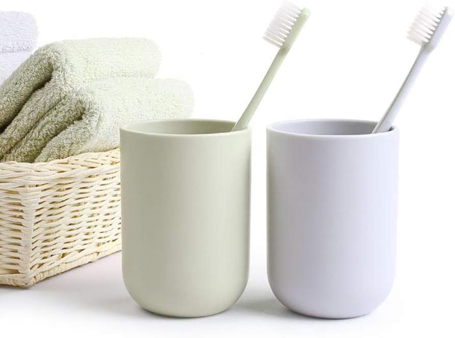 UVIVIU Toothbrush Cup with Arc Design 350ml