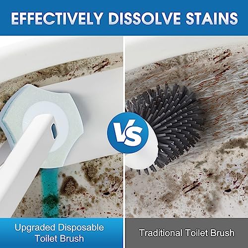 BALORIZ Toilet Brush Refills 32 Count for Deep Cleaning 1