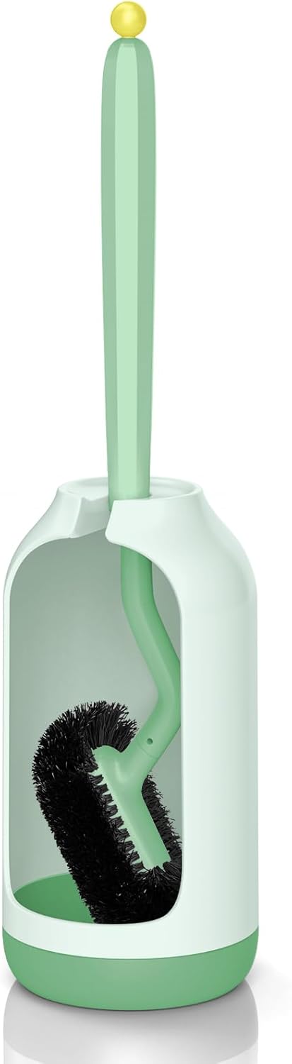 HAMITOR Toilet Brush Holder Set - Green 1