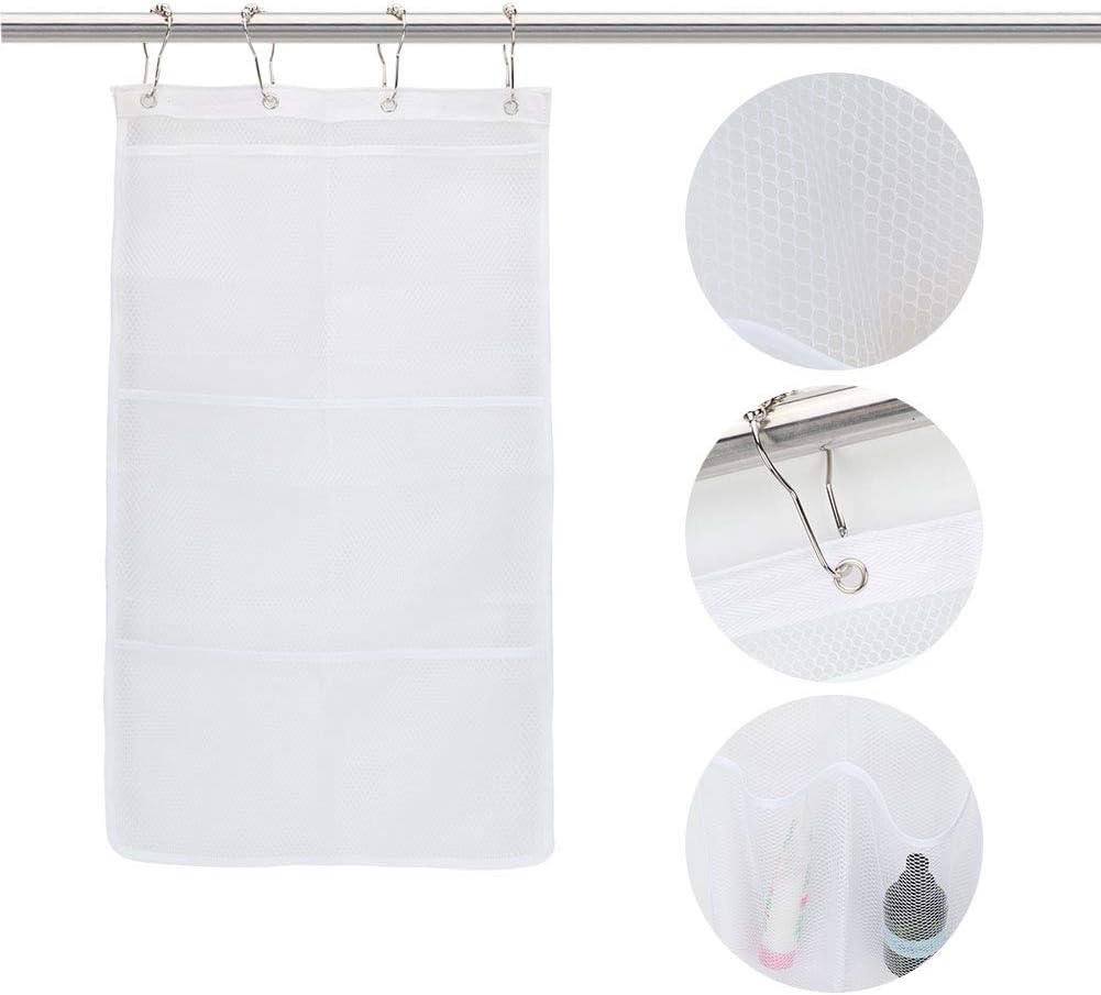 Hanging Mesh Bath Bag with S Shaped Hook for Quick Drying