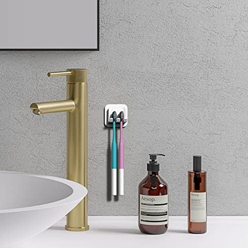 2 PCS Self-Adhesive Toothbrush Holders Wall Mounted