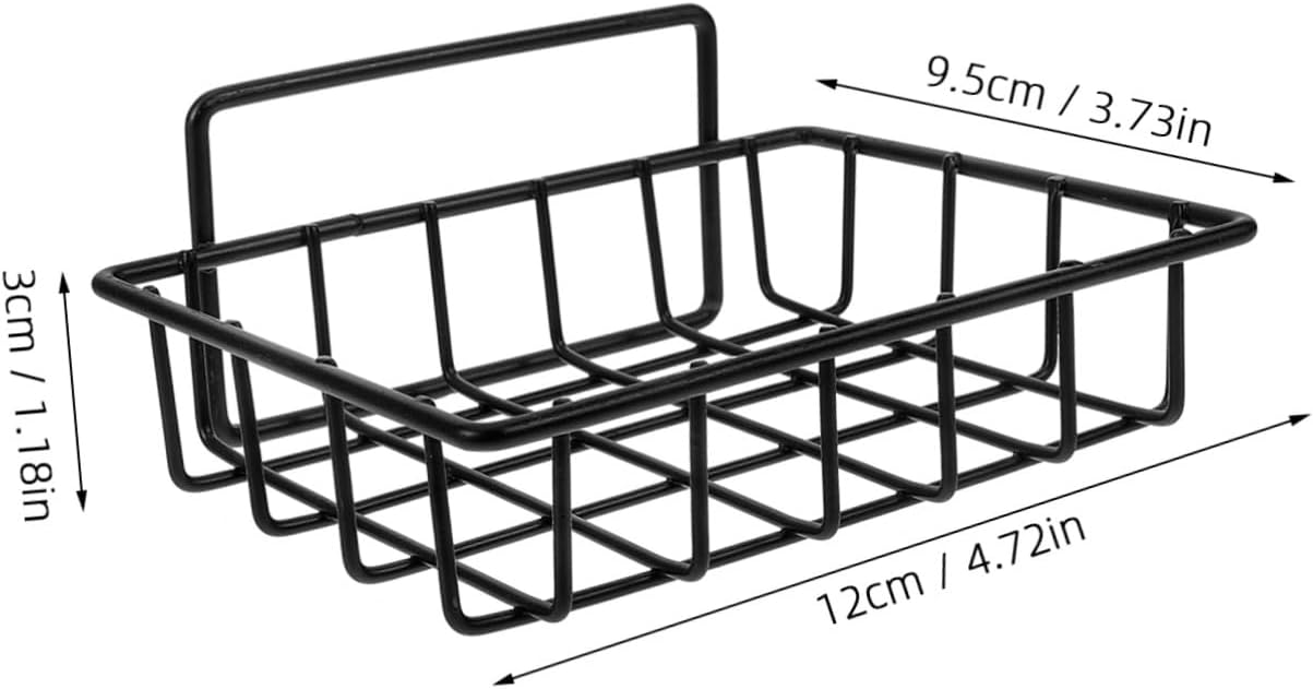 SOPOTUTU Silver Metal Bathroom Soap Holder Rack