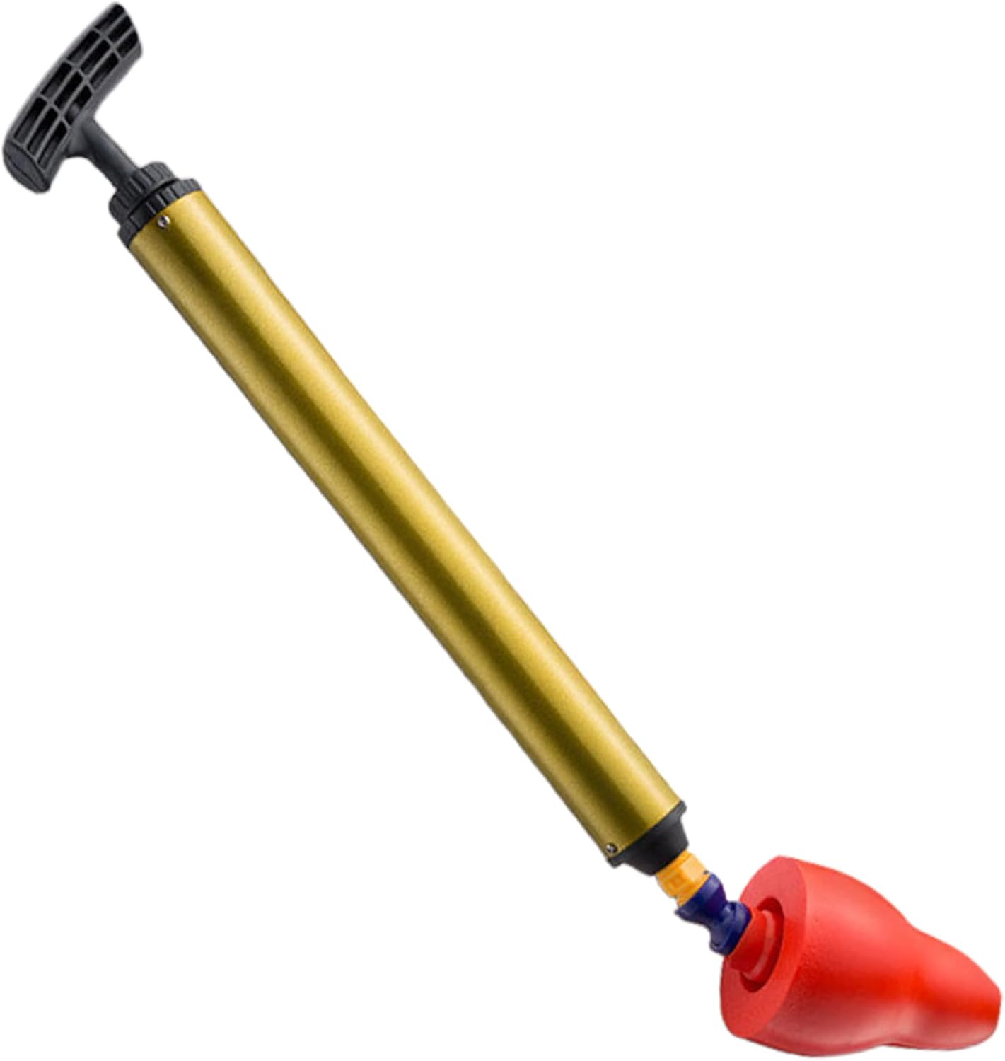 High Pressure Toilet Plunger with 180 Rotating Head and Press Handle