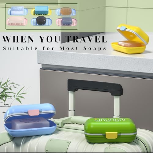 Leakproof Travel Soap Case with Silicone Seal and Drain Tray
