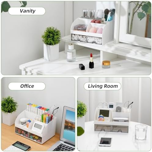 VITVITI Toothbrush Holders with 2 Drawers and 6 Compartments