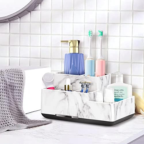DoubleCare 5 Compartment Toothbrush Holder Organizer