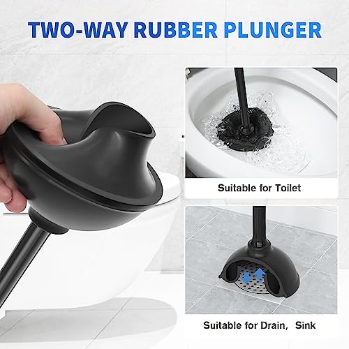 LOVLOY 2-in-1 Toilet Plunger and Brush Set