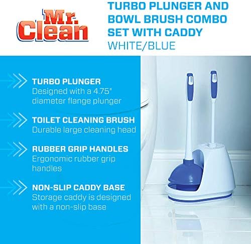 Mr Clean Toilet Bowl Brush And Plunger Set