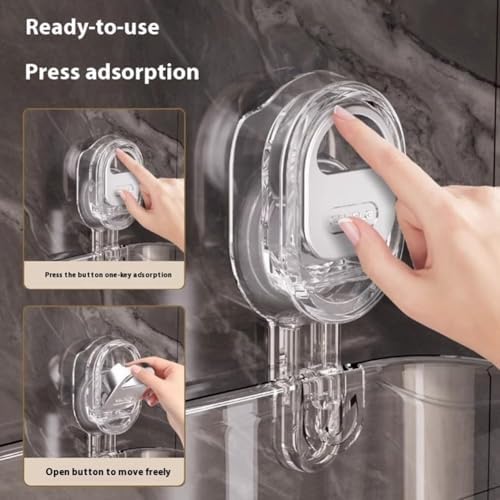 No-Drill Suction Storage Box with Glacier Pattern