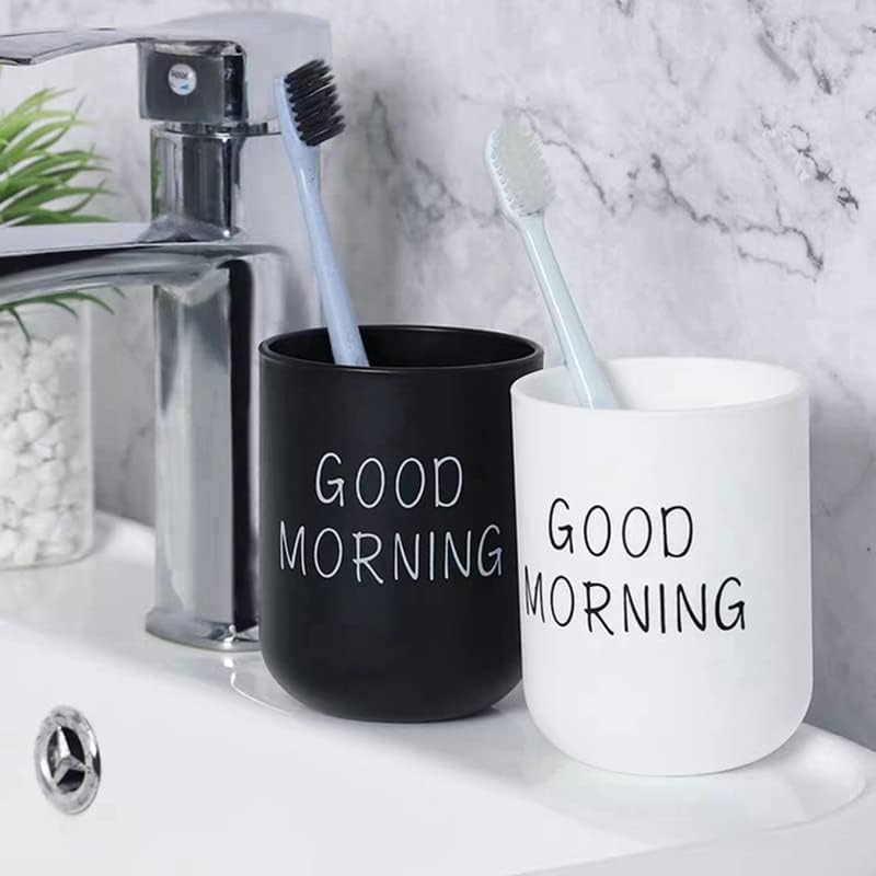 JinRu BaoHua 2pcs Toothbrush Holder Cups