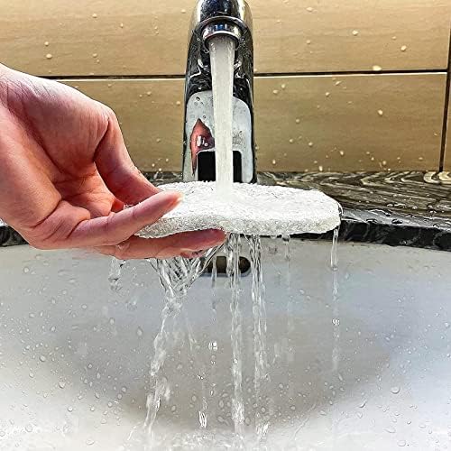 HUSGA Soap Saver Pads Non-Slip Durable Holder 4 Pack White