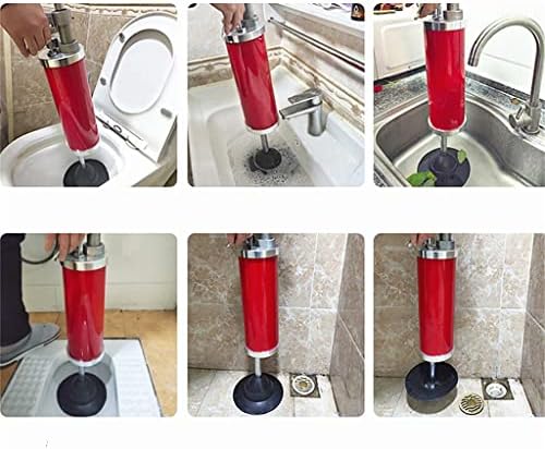 Toilet Plunger with Air Blaster for Quick Clog Removal