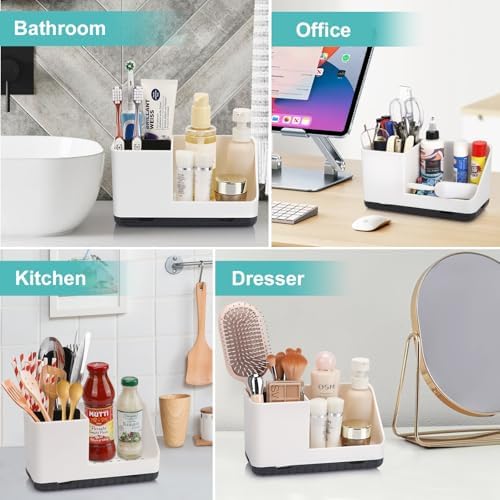 PARKMANI Bathroom Counter Organizer with Detachable Holders