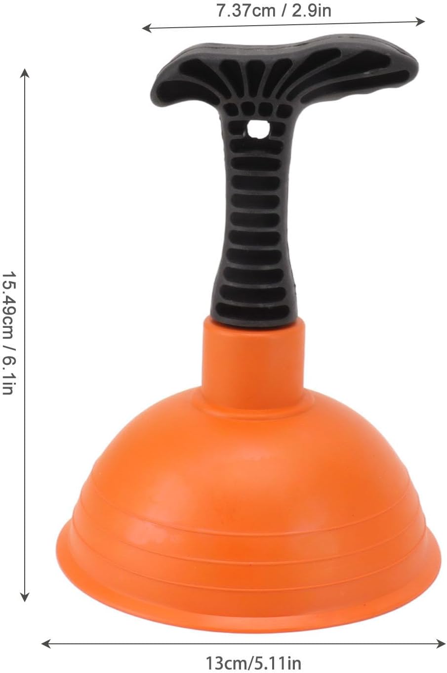 Eujgoov Mini Drain Plunger - Slip Proof Handle High Pressure Pneumatic Multipurpose 1